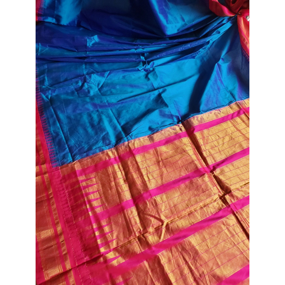 Women Pure Silk Ilkal Saree Handloom Wedding Designer Festive Party - Picture 2 of 11